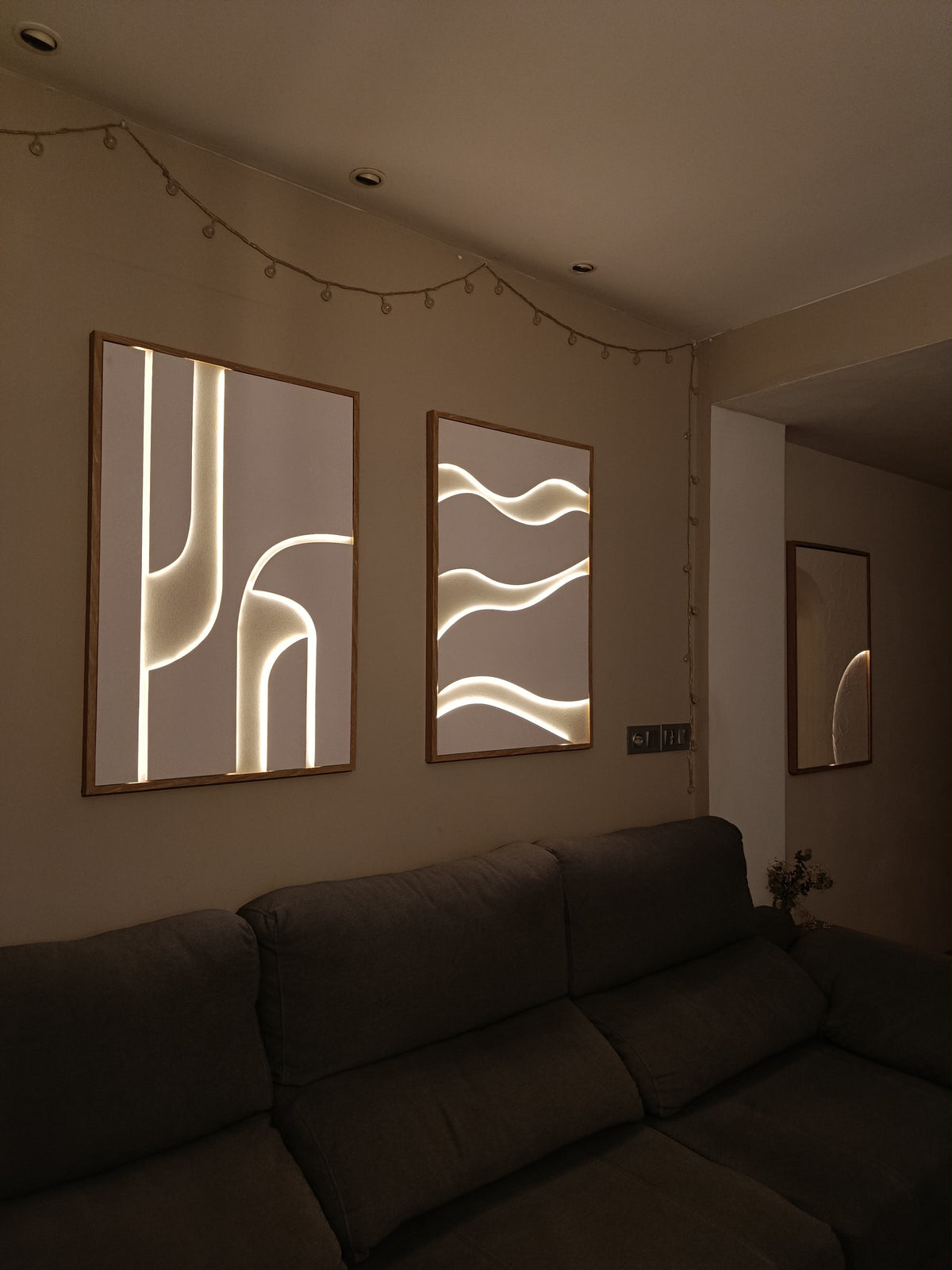 Nuviko lineart  / Cuadro LED minimalista de diseño 60X90 Cm - imagen 4