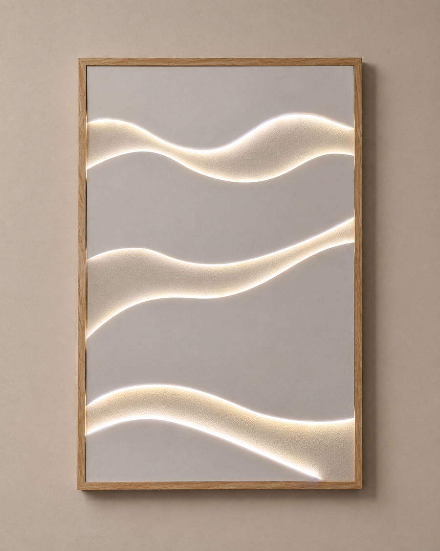 Nuviko lineart  / Cuadro LED minimalista de diseño 60X90 Cm